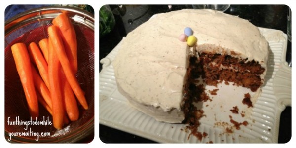 Carrots and Finished Cake