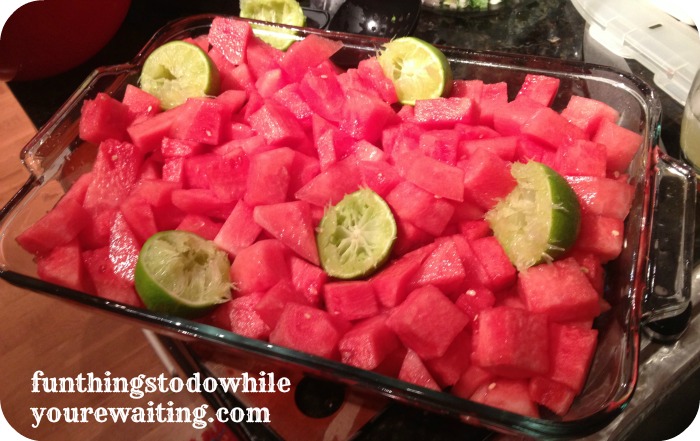watermelon with lime