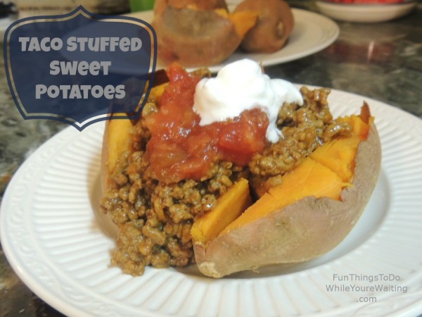 Taco Stuffed Sweet Potatoes
