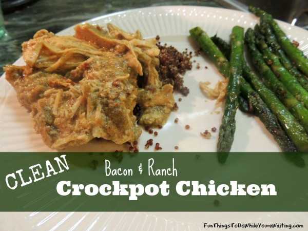 Clean Bacon and Ranch Crocopot Chicken