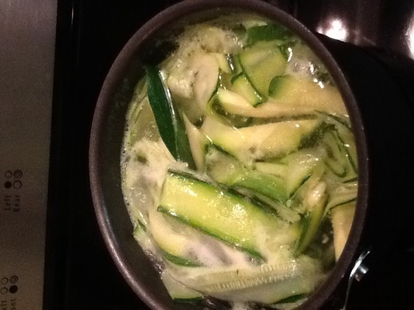 Parboiled Zucchini