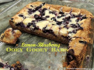 Blueberry And Lemon Ooey Gooey Bars