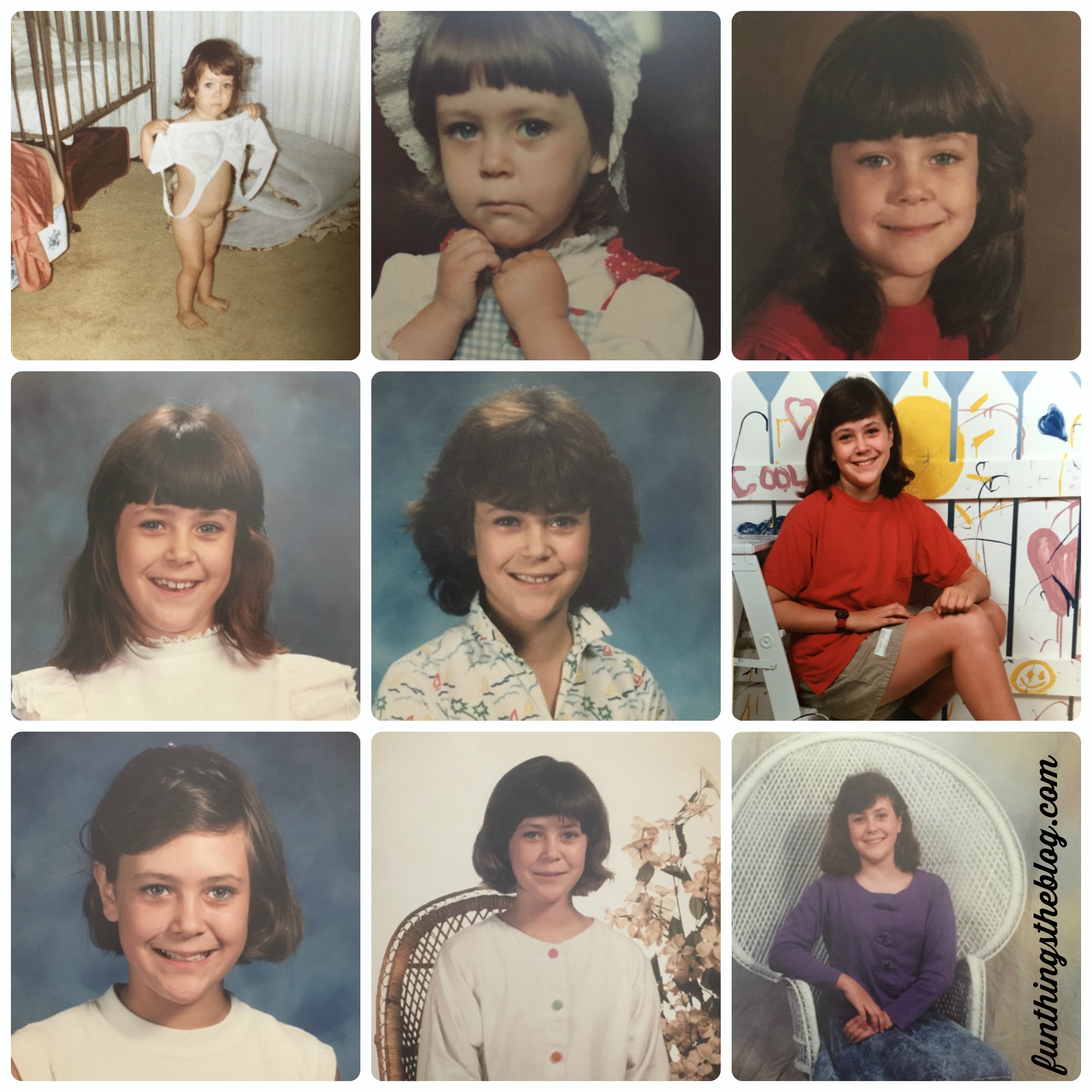 A collage of school pics