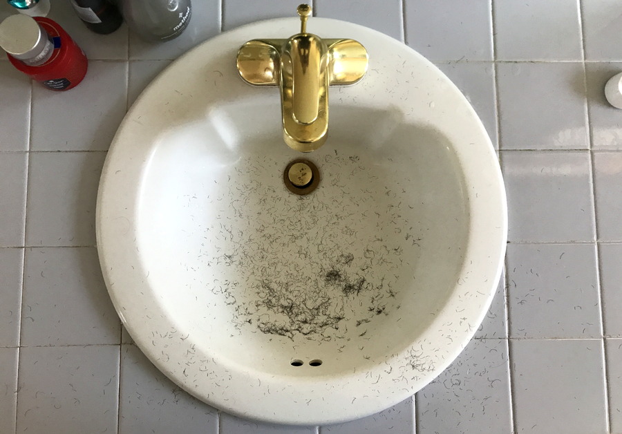 GoFatherHood.Com's Sink after Shaving