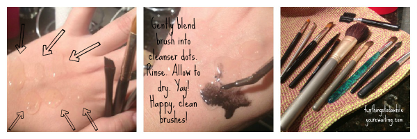 Cleanser Dots for Brush Cleaning