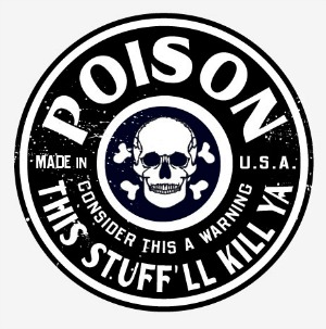 A poison label
