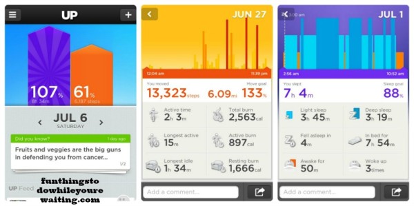 Interface of UP by Jawbone