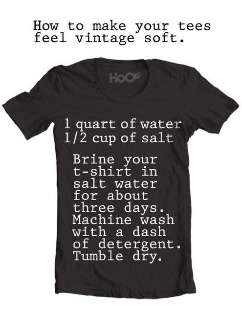 How to get t-shirts vintage soft
